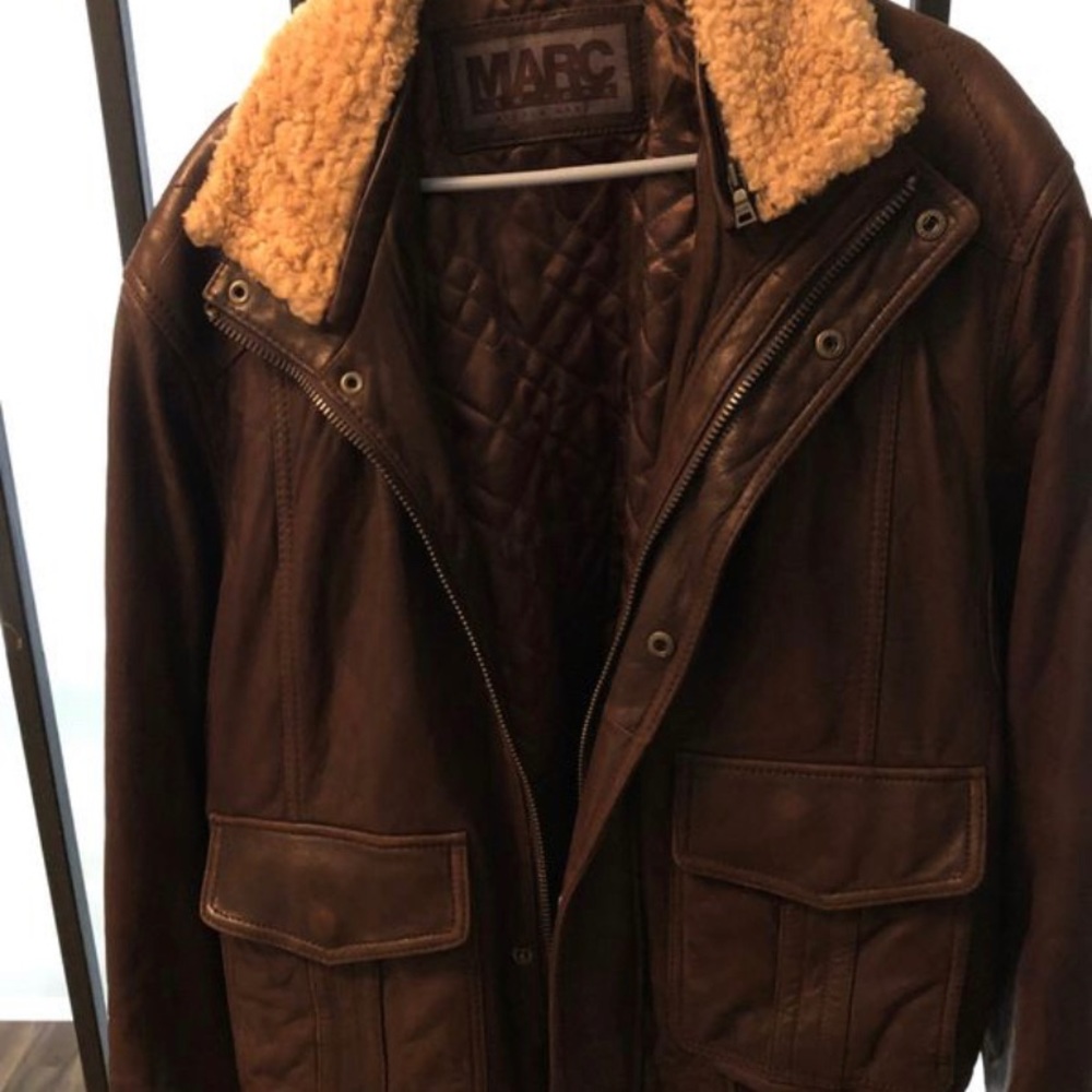 Men’s Marc New York Leather Bomber